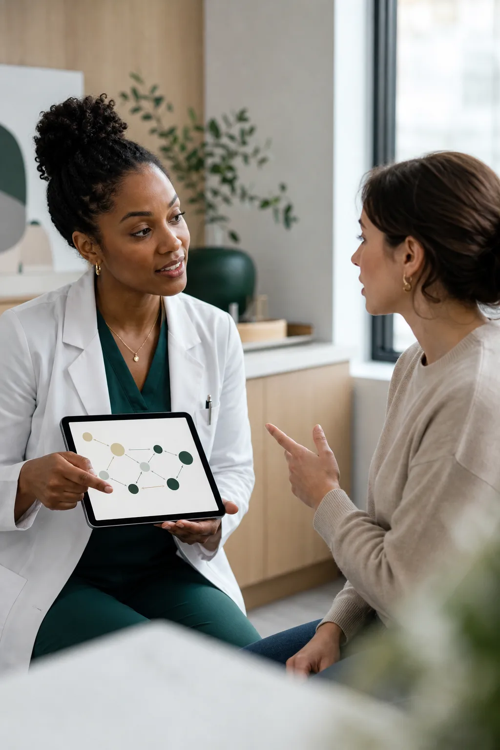 Tirzepatide consultation explaining GIP and GLP-1 receptor activity